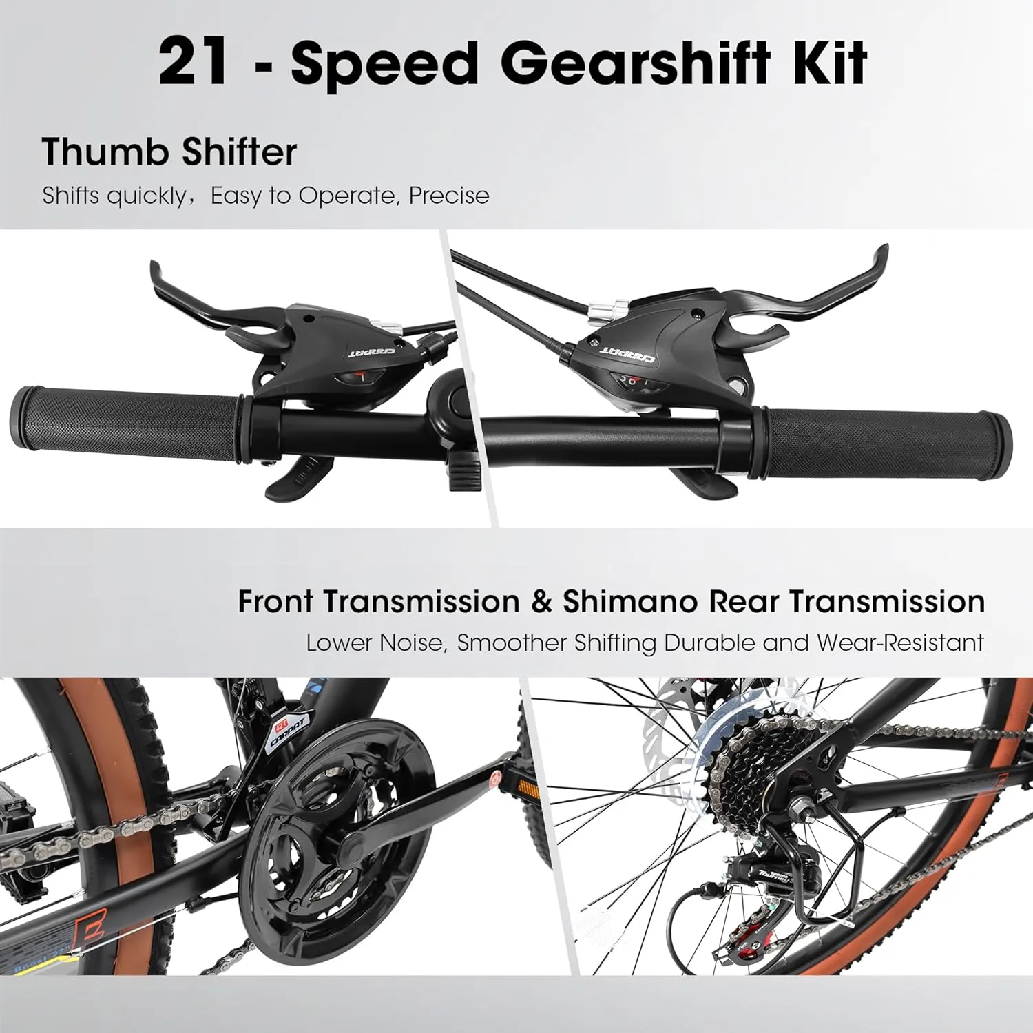 24/26/27.5 Inch, Dual Full Suspension Mountain Bike, 21 Speed Summer Travel, Mens Womens Outdoor Cycling Commuting City Bike to School Work, Birthday Gifts Bicycles