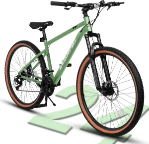 24/26/27.5 Inch, Dual Full Suspension Mountain Bike, 21 Speed Summer Travel, Mens Womens Outdoor Cycling Commuting City Bike to School Work, Birthday Gifts Bicycles