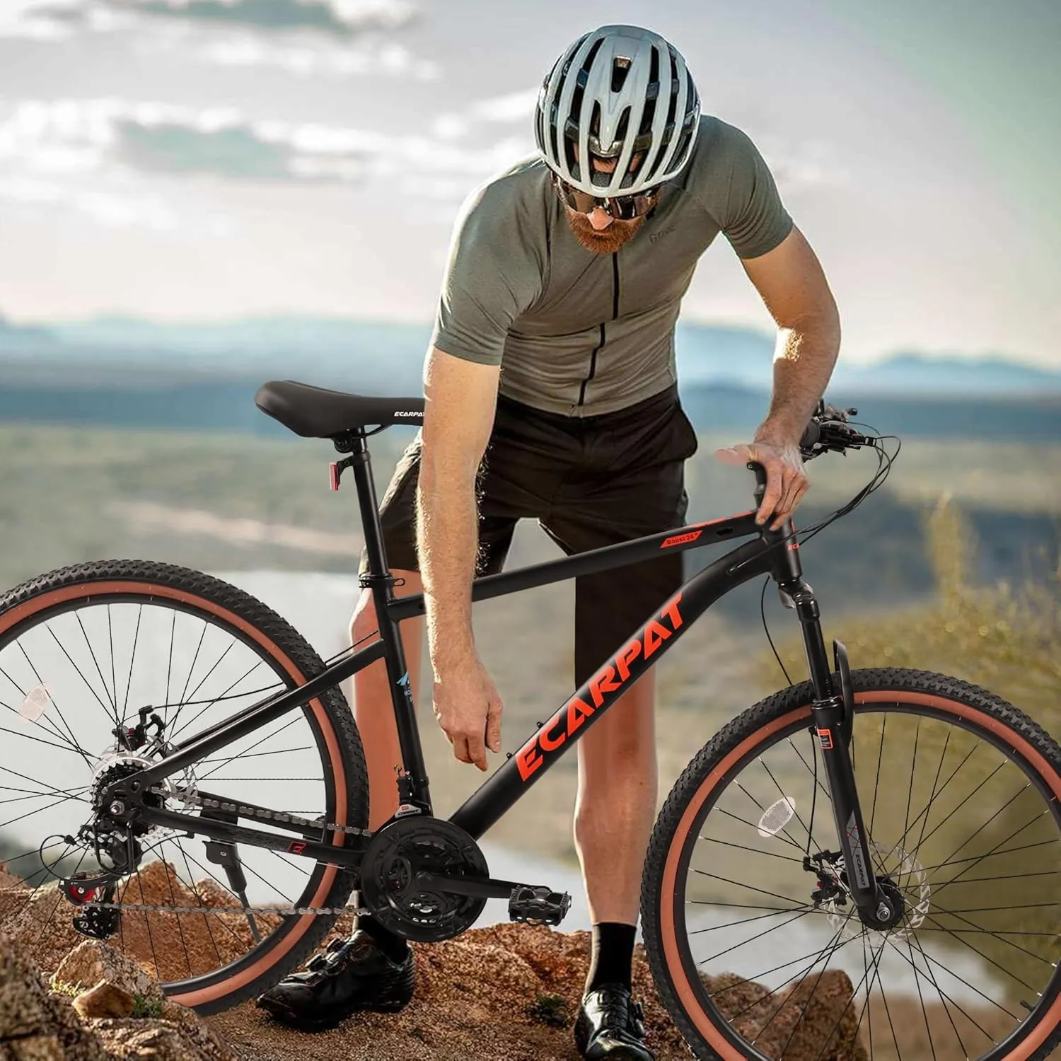 24/26/27.5 Inch, Dual Full Suspension Mountain Bike, 21 Speed Summer Travel, Mens Womens Outdoor Cycling Commuting City Bike to School Work, Birthday Gifts Bicycles