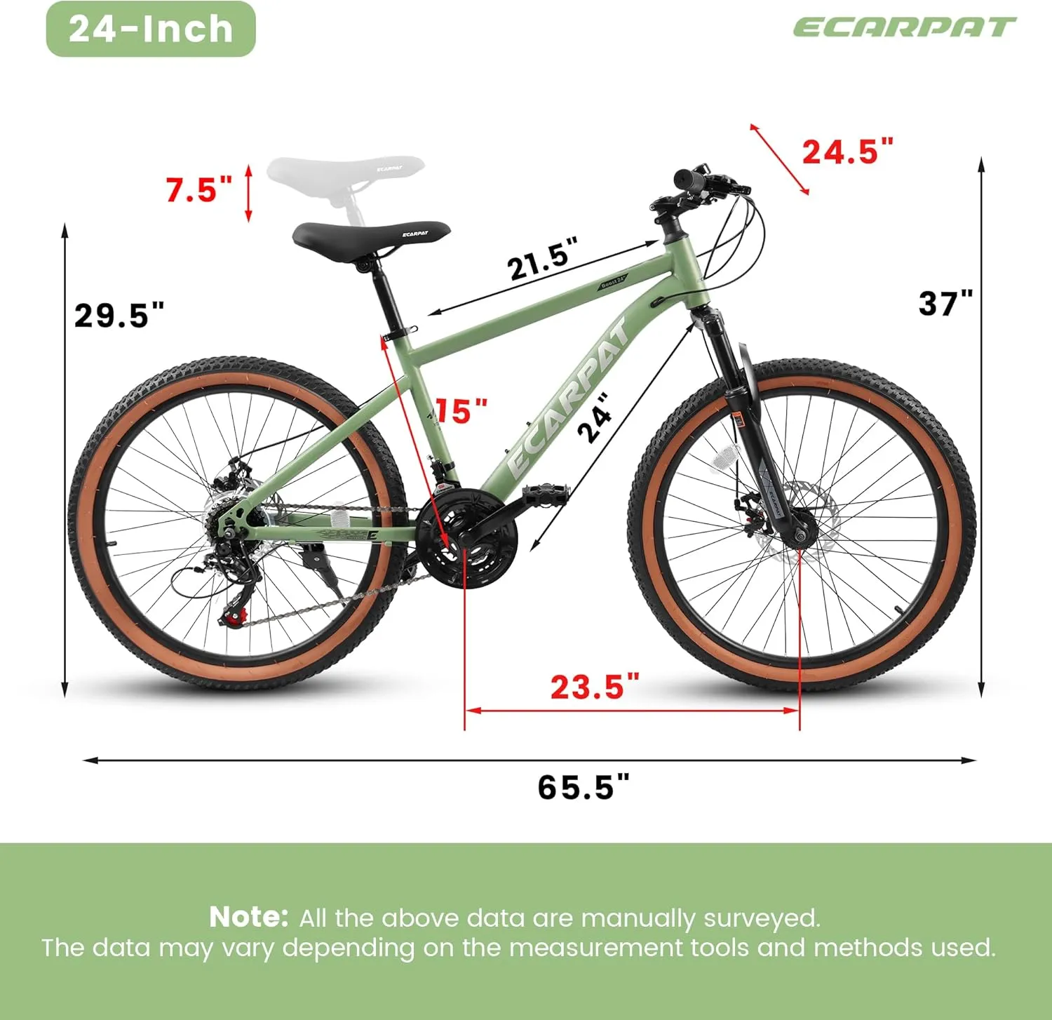 24/26/27.5 Inch, Dual Full Suspension Mountain Bike, 21 Speed Summer Travel, Mens Womens Outdoor Cycling Commuting City Bike to School Work, Birthday Gifts Bicycles