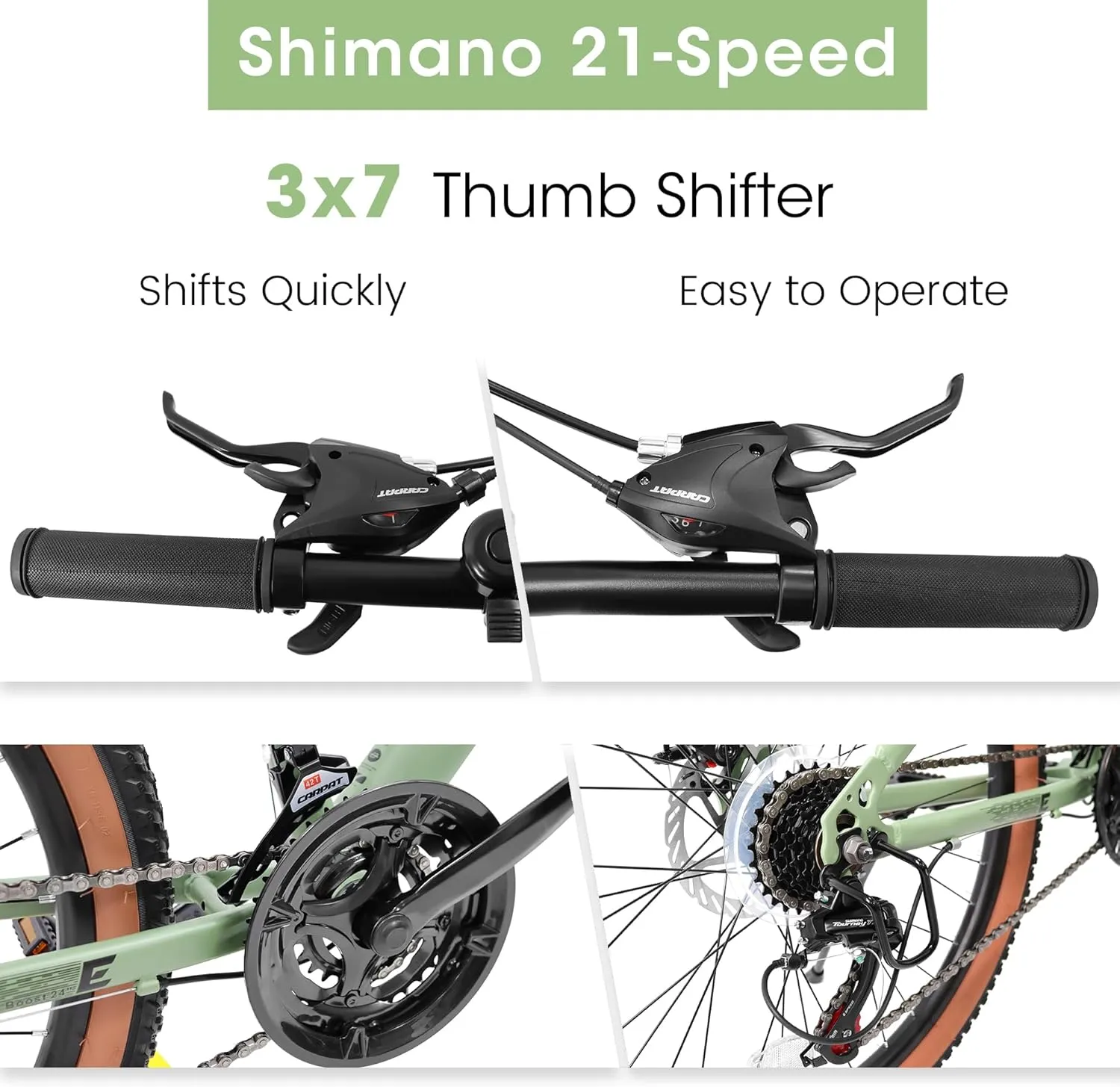 24/26/27.5 Inch, Dual Full Suspension Mountain Bike, 21 Speed Summer Travel, Mens Womens Outdoor Cycling Commuting City Bike to School Work, Birthday Gifts Bicycles