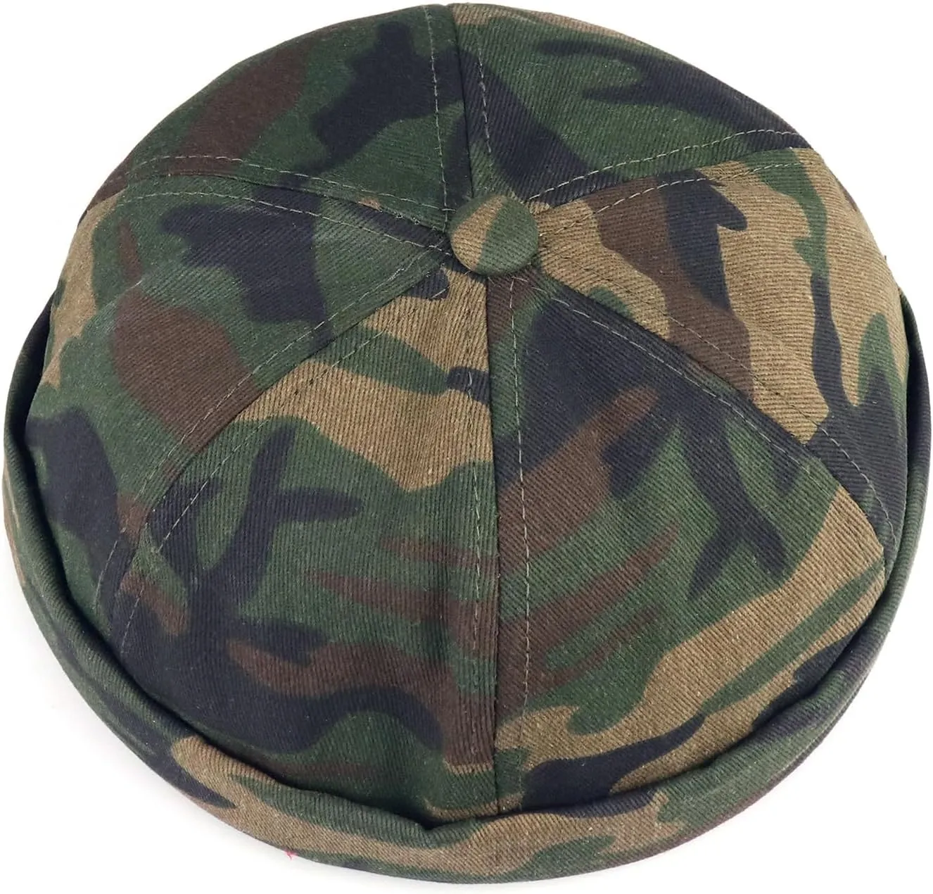 3 Pack Mens Brimless Skullcap Sailor Docker Cap Rolled Cuff Retro Beanie Hat
