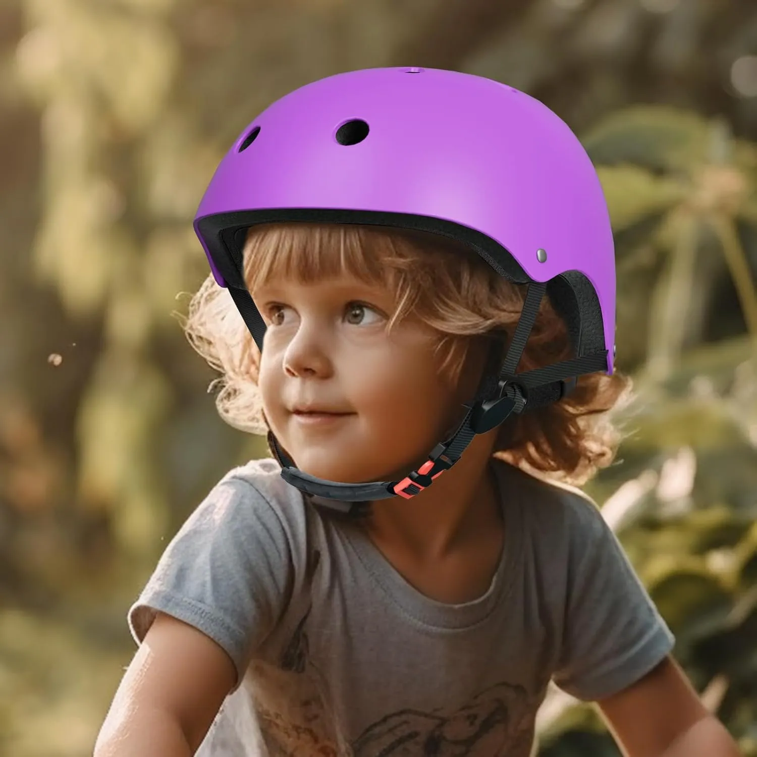 67i Kids Bike Helmet Toddler Helmets for Ages 3-8 Years Old Girls Boys Kid Adjustable Skateboard Bicycle Helmets Multi-Sport Ventilation Skateboarding Cycling Scooter Roller Skate Helmet