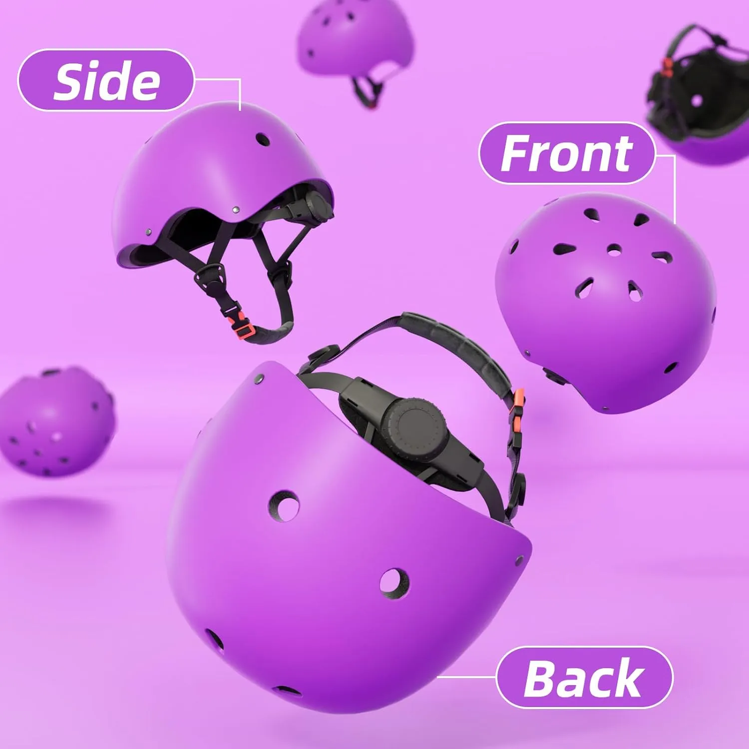 67i Kids Bike Helmet Toddler Helmets for Ages 3-8 Years Old Girls Boys Kid Adjustable Skateboard Bicycle Helmets Multi-Sport Ventilation Skateboarding Cycling Scooter Roller Skate Helmet