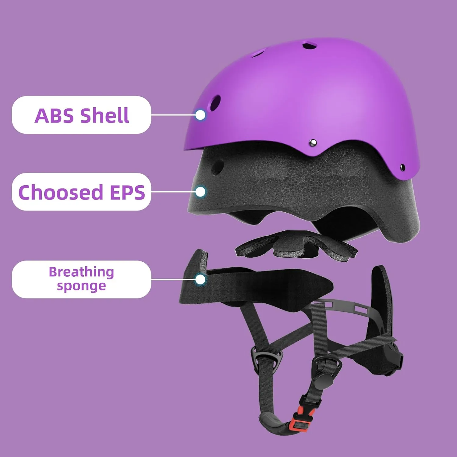 67i Kids Bike Helmet Toddler Helmets for Ages 3-8 Years Old Girls Boys Kid Adjustable Skateboard Bicycle Helmets Multi-Sport Ventilation Skateboarding Cycling Scooter Roller Skate Helmet