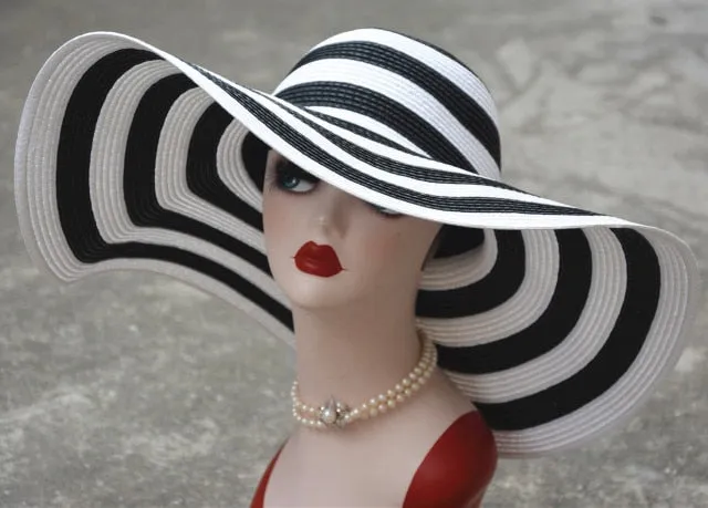 7.1''/18cm Foldable Oversized Huge Wide Brim Sun Beach Hats Straw Summer Wedding Womens Ladies Floppy Party Dressy