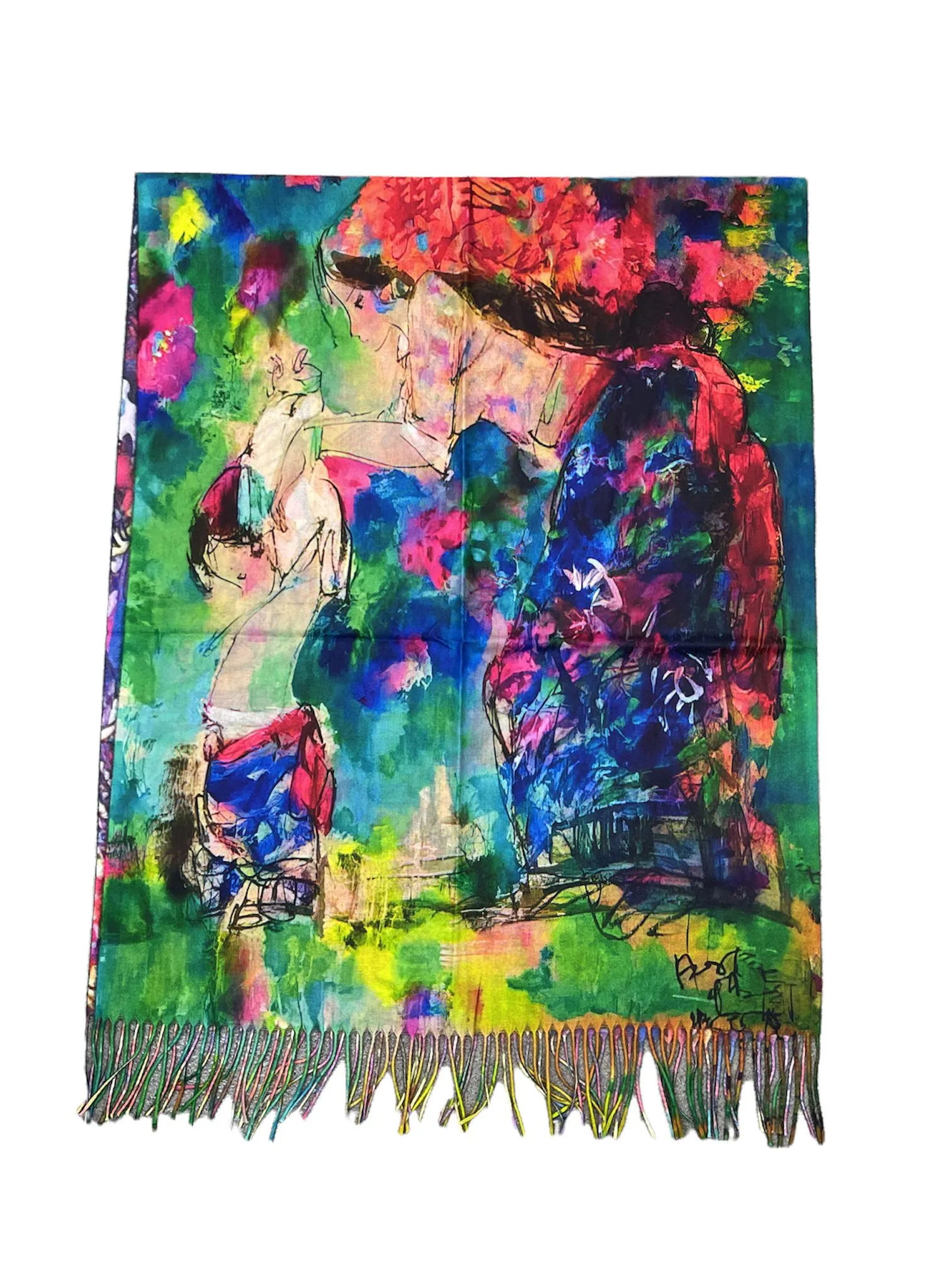 Art print scarf