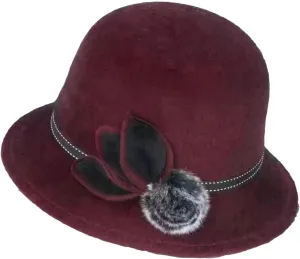 Autumn and Winter Bowler Hat Women's Bowler Hat Women's Vintage Bowler Hat Jazz Felt Cap Wedding Wool Salon