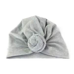 Baby Wisp Turban Knot Hat - Grey