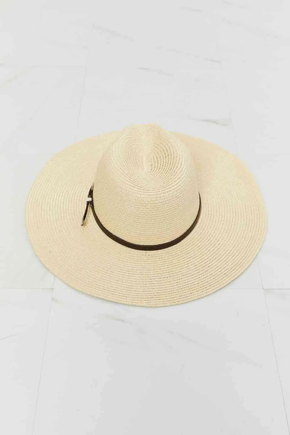 Bohemian Summer Straw Fedora Hat