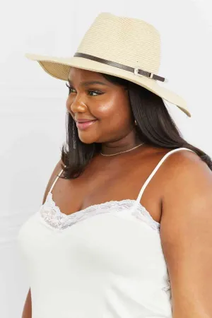 Bohemian Summer Straw Fedora Hat