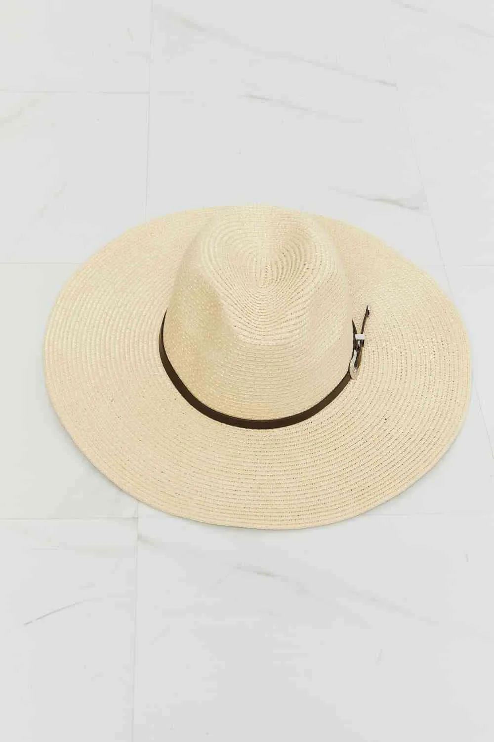 Bohemian Summer Straw Fedora Hat