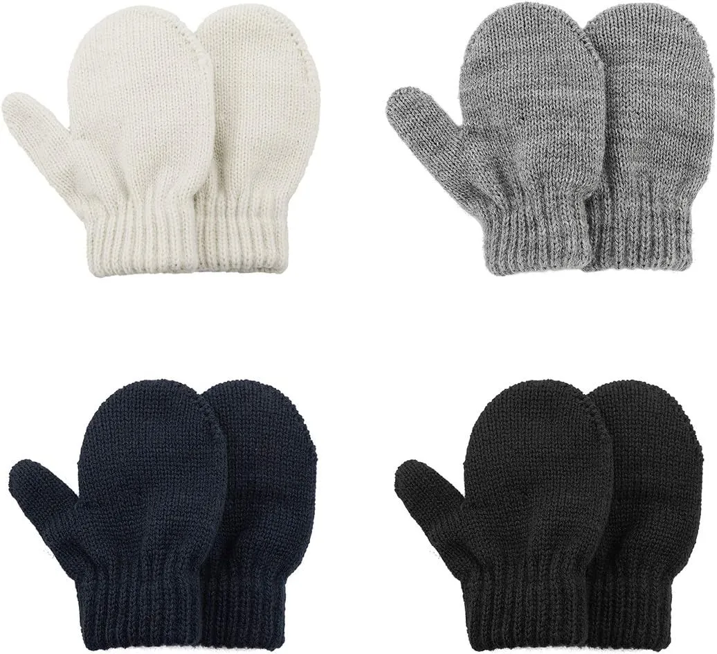 Century Star Toddler Mittens Kids Winter Gloves Knitted Warm Magic Mittens for Boys Girls Fleece Lined Gloves