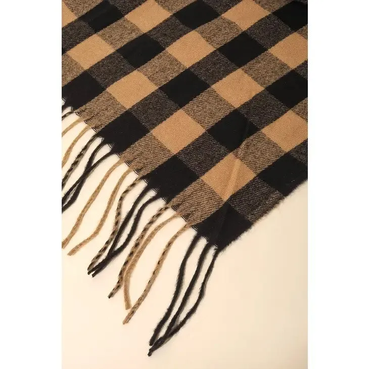 Checkered Plaid Scarf