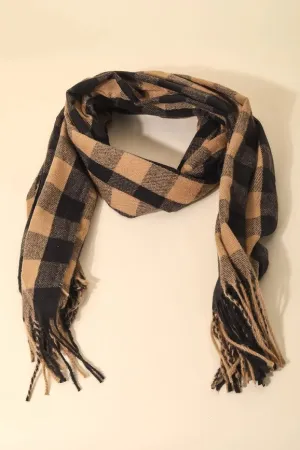 Checkered Plaid Scarf