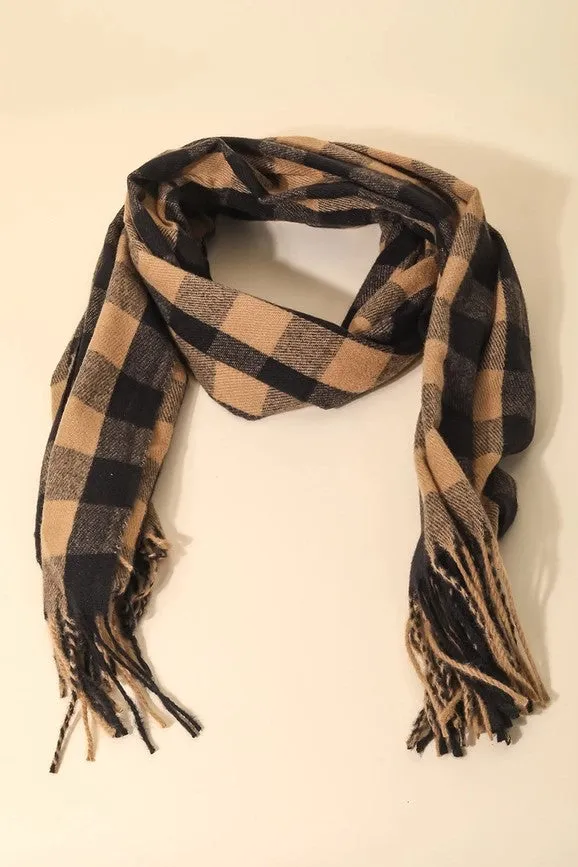 Checkered Plaid Scarf