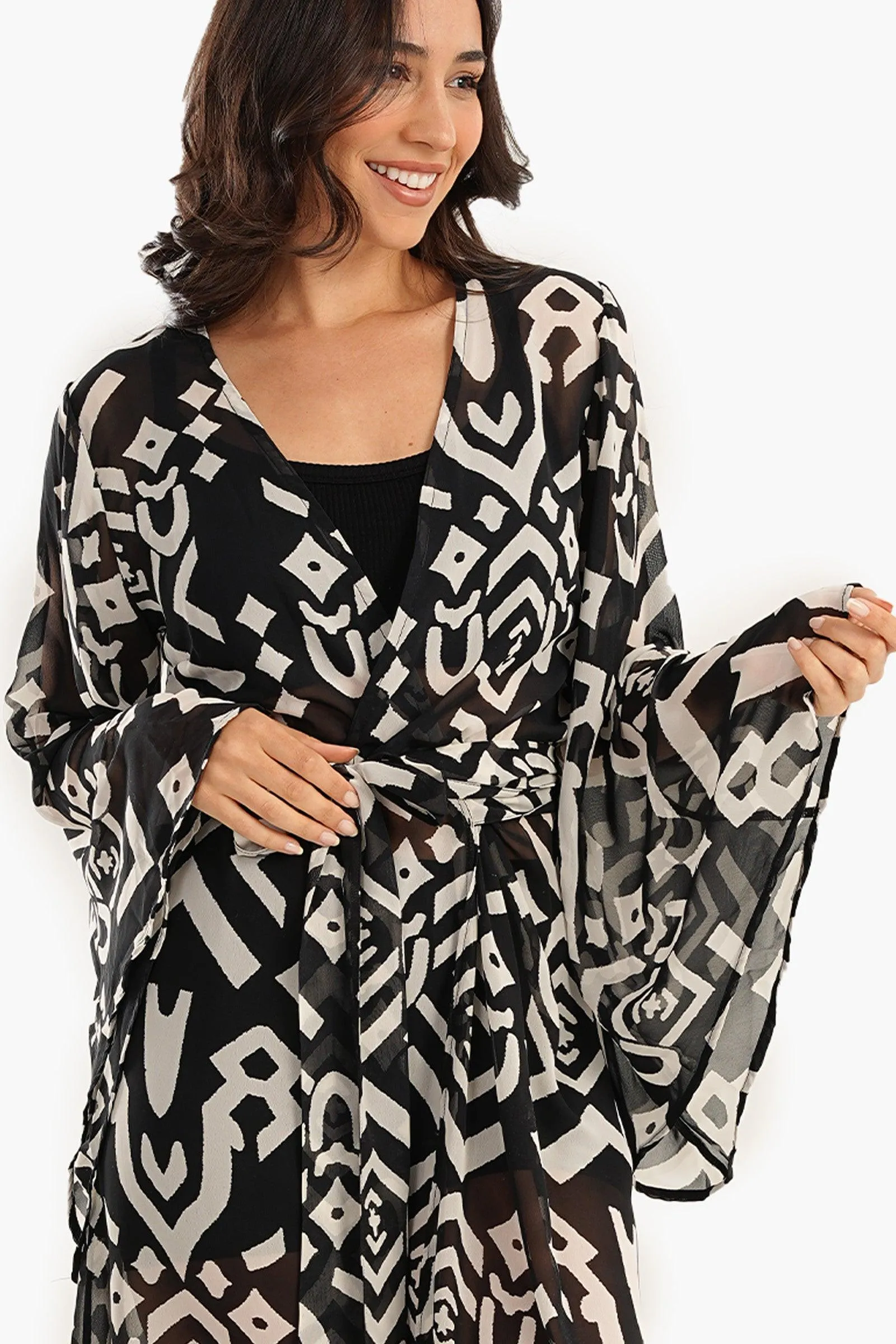 Chiffon Wrapped Dress