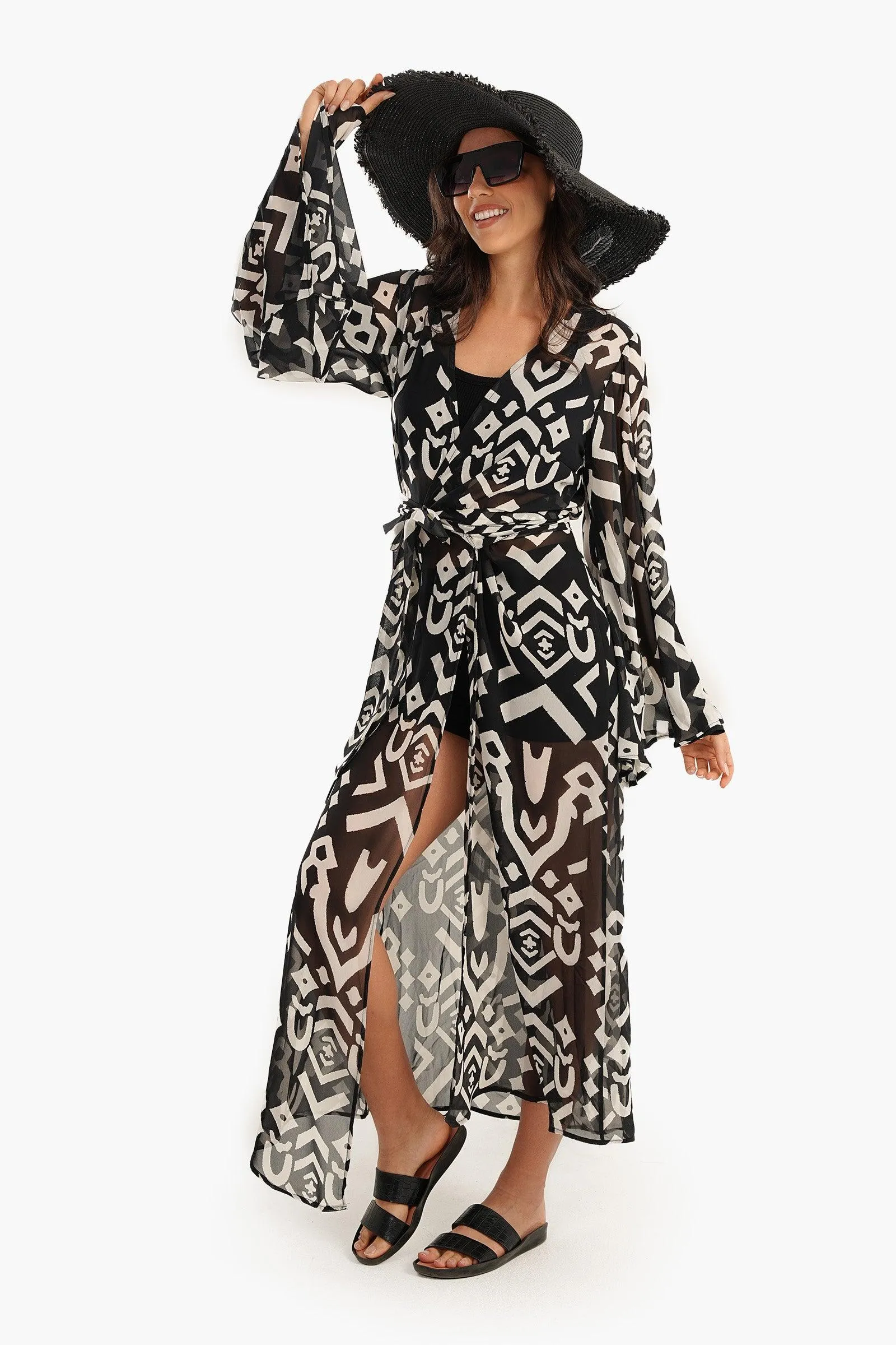 Chiffon Wrapped Dress