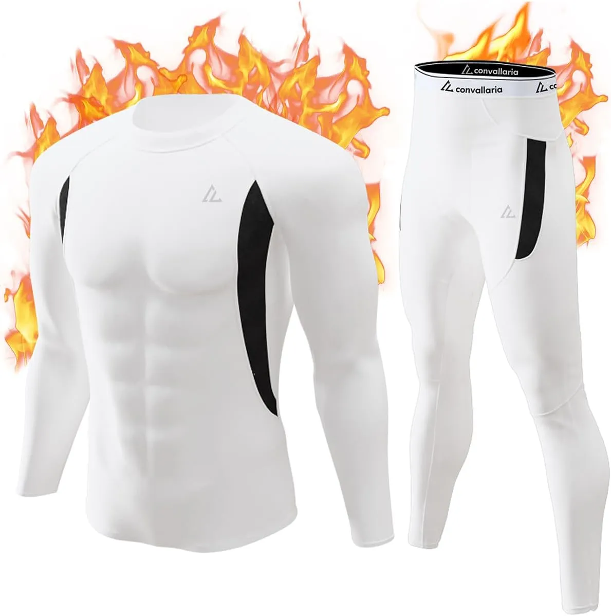 CL convallaria Thermal Underwear Long Johns Set Mens Winter Gift Hunting Gear Sport Base Layer Bottom Top