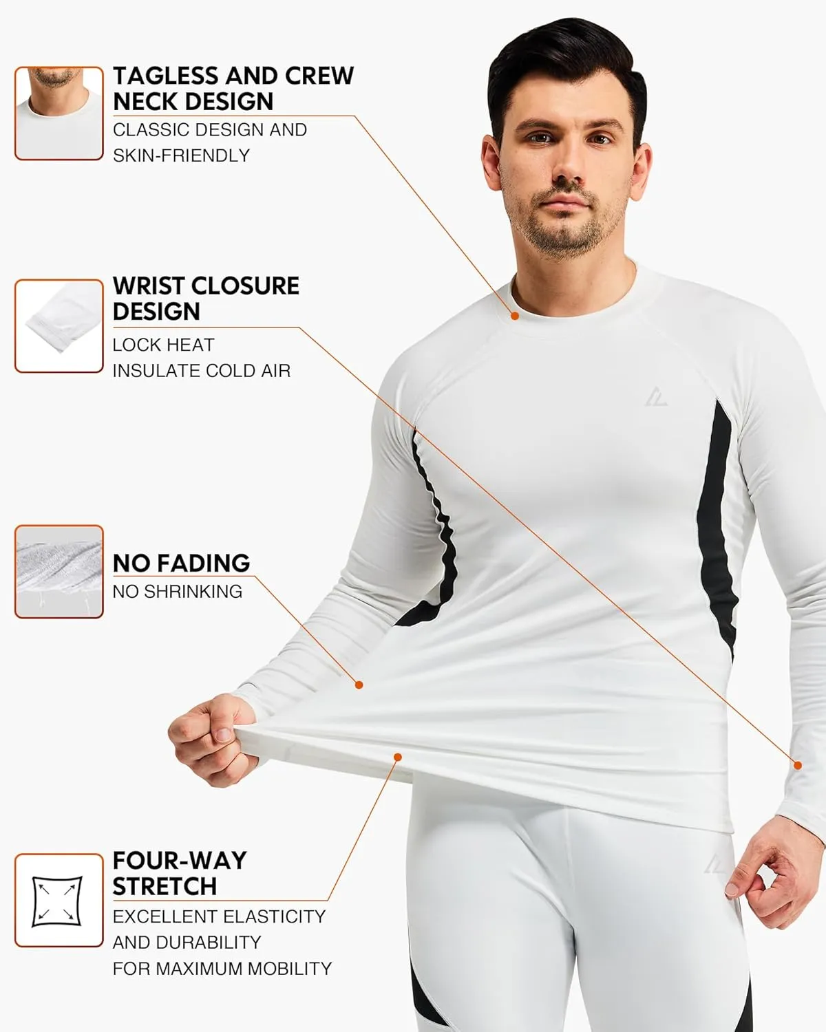 CL convallaria Thermal Underwear Long Johns Set Mens Winter Gift Hunting Gear Sport Base Layer Bottom Top