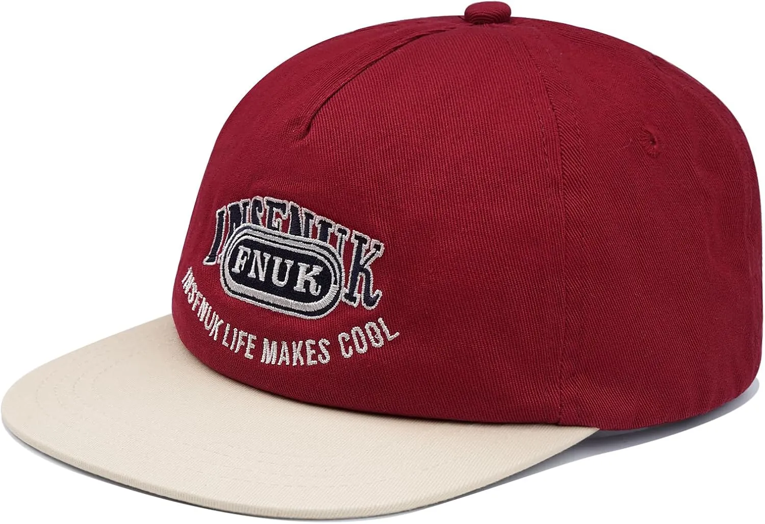 Clakllie Flat Bill Baseball Cap Snapback Trucker Hat Steet Casual Hip Hop Cap Breathable Runner Cap Vintage Low Profile Hat