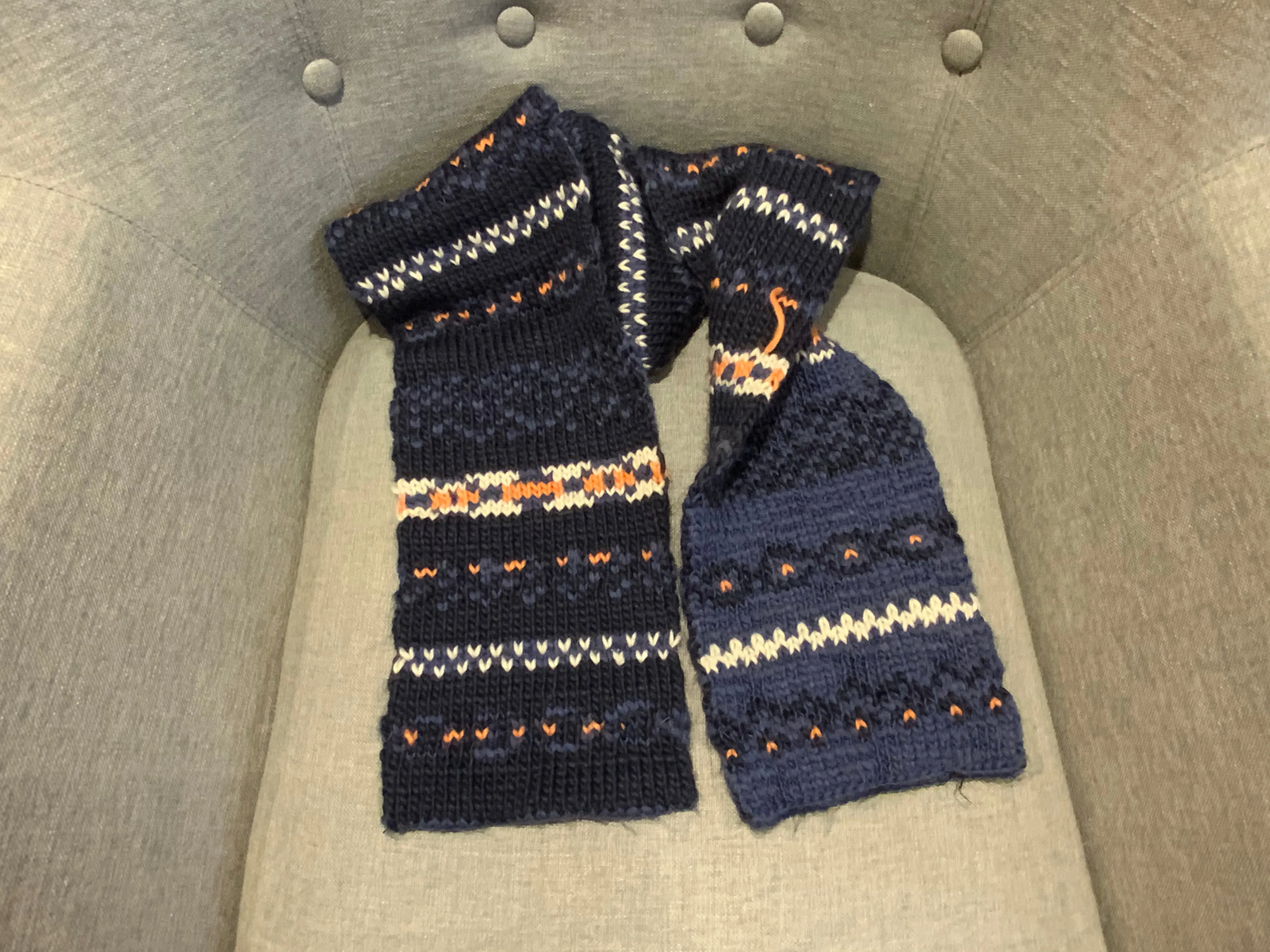 Cozy Knitted Wool Blend Scarf Boys Children