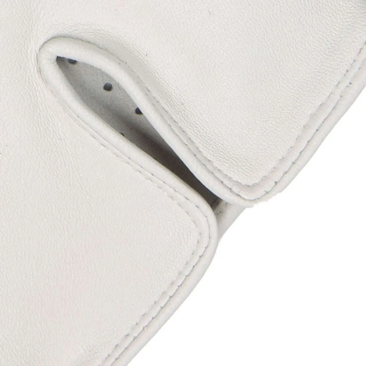 Dents Florence Perforated Leather Gloves - Pearl Cream