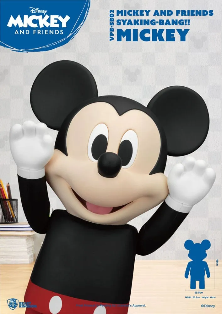 Disney Syaing Bang Vinyl Bank Mickey And Friends Mickey 48 Cm