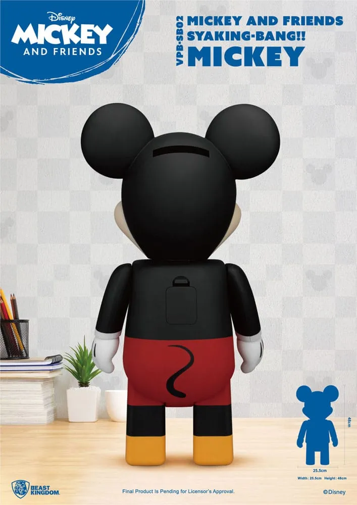 Disney Syaing Bang Vinyl Bank Mickey And Friends Mickey 48 Cm