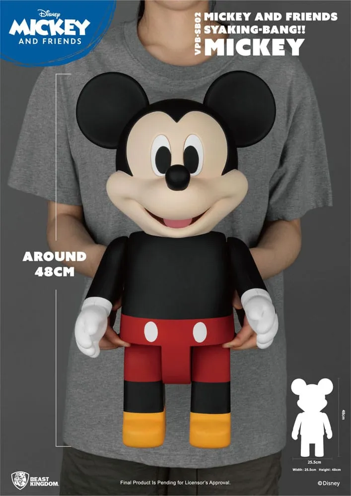 Disney Syaing Bang Vinyl Bank Mickey And Friends Mickey 48 Cm