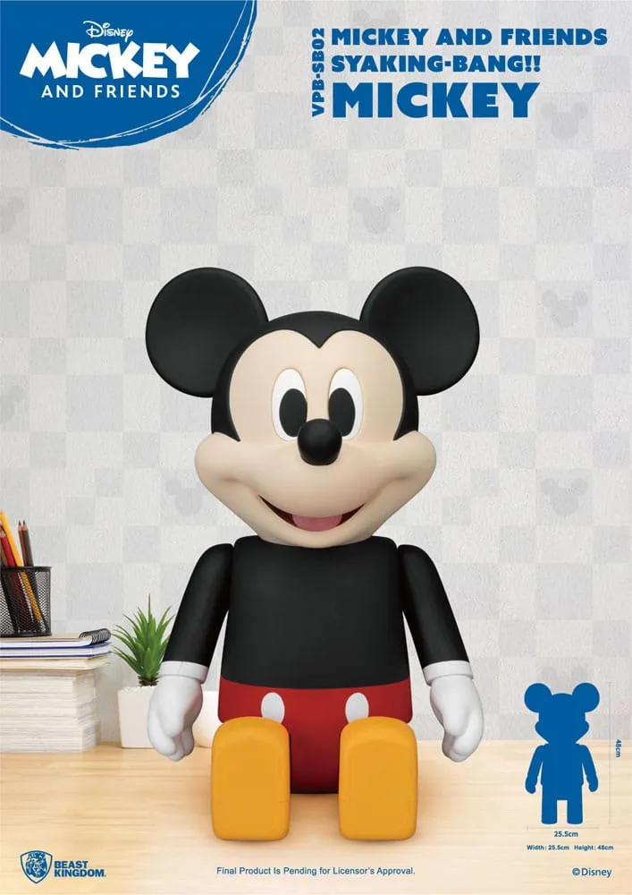Disney Syaing Bang Vinyl Bank Mickey And Friends Mickey 48 Cm