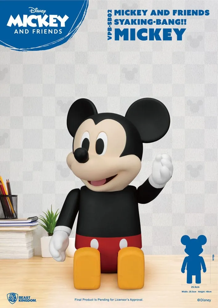 Disney Syaing Bang Vinyl Bank Mickey And Friends Mickey 48 Cm