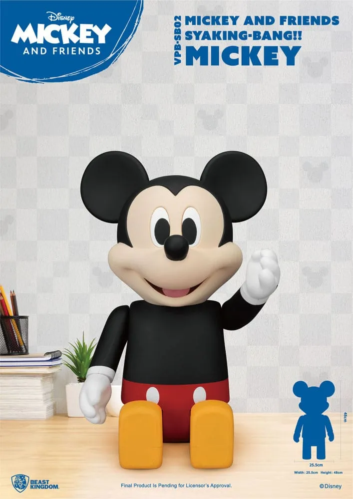 Disney Syaing Bang Vinyl Bank Mickey And Friends Mickey 48 Cm