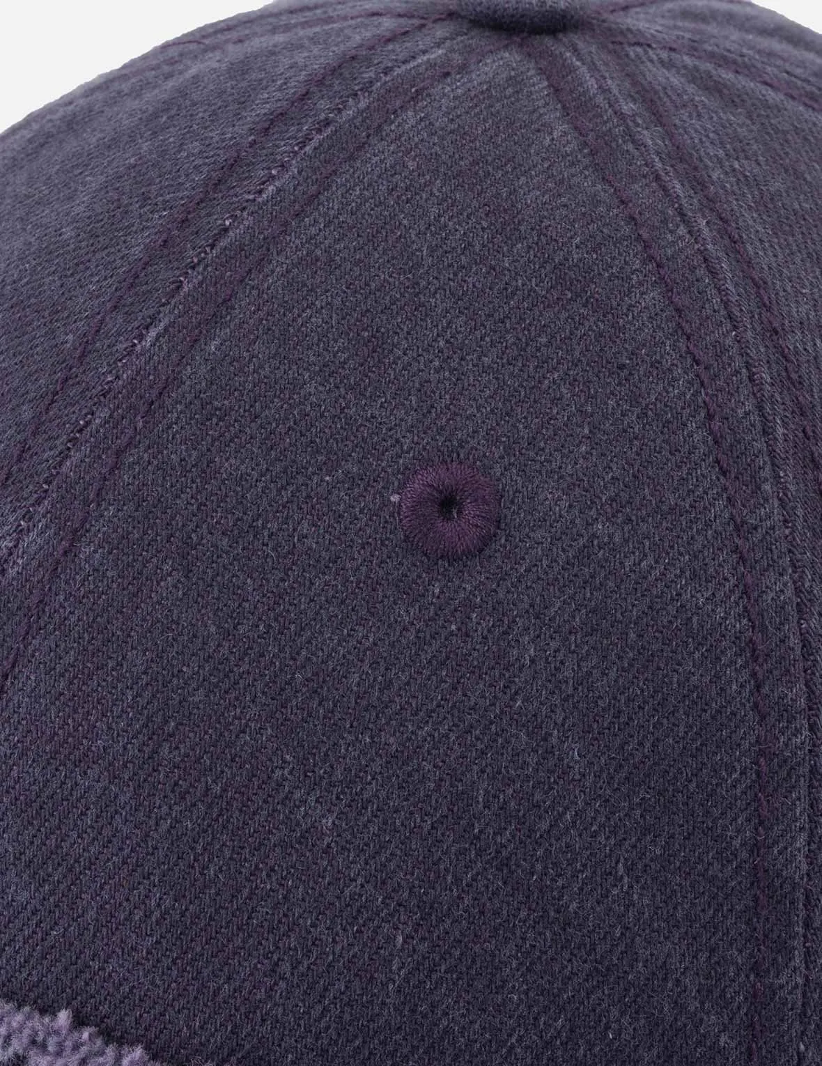 Distressed Seagull and Logo Embroidery Denim Cap