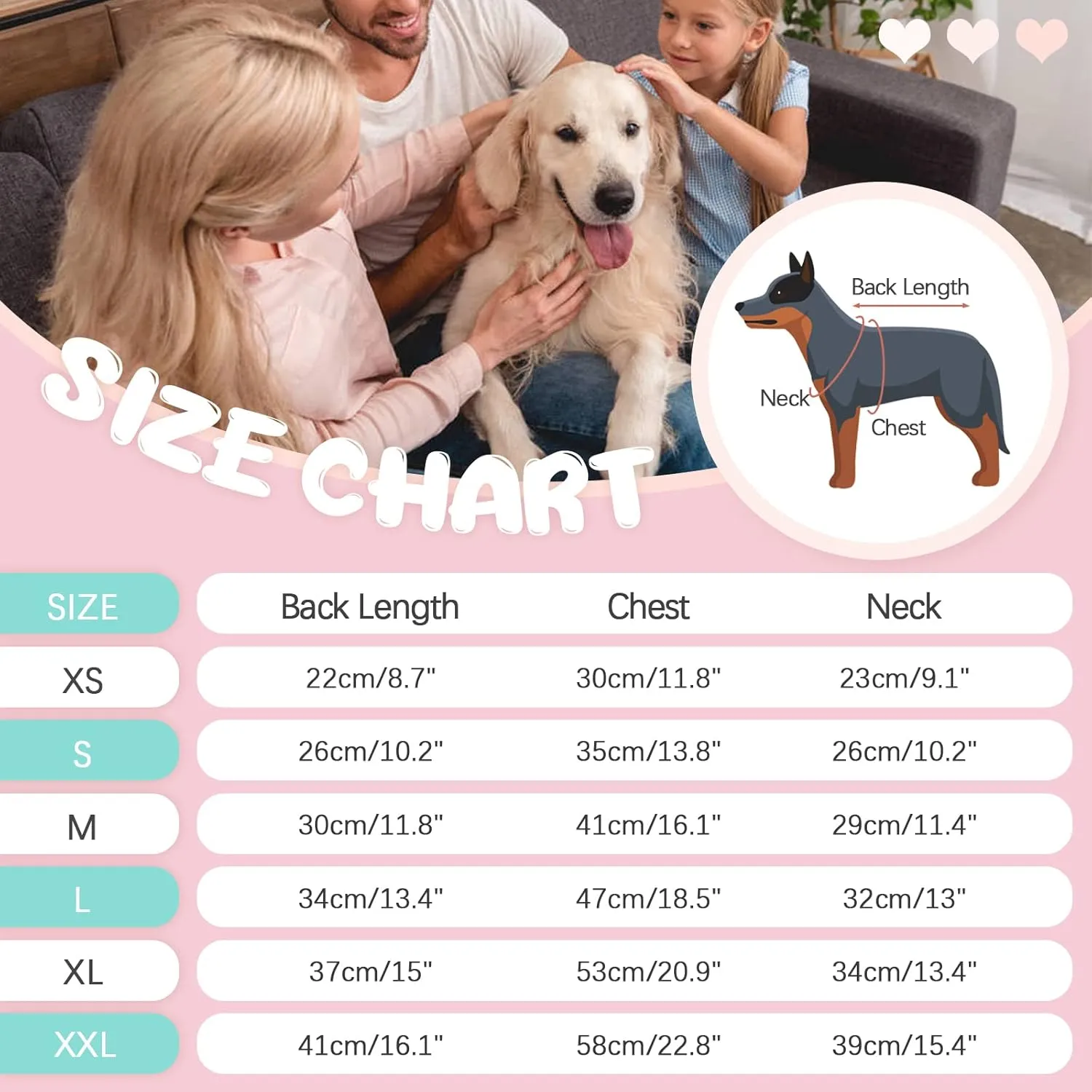 Dog Recovery Suit, Puppy Surgical Pajamas Bodysuit for Dogs Cats After Spay Neuter Surgery Abdominal Wound Bandages, Striped Onesie Pant for Shedding Skin Disease, Anti-Licking Cone Alternative XL