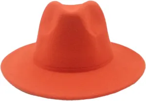 Dvbfufv Men's Women's Fedora Hat Men's Hat Men's Women's Panama Jazz Cap Men's Women's Fashion Wide Brim Fedoras Hat