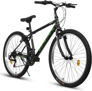Ecarpat 24/26/27.5 Inch Mountain Bike, Dual/Front Suspension Mens Mountain Bike with 21 Speeds High-Carbon Steel Frame and Disc/V Brakes, Adult Sport Bicycle for Trail Snow Commuter City Road