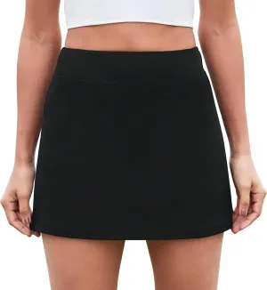 FireSwan Womens Tennis Skirt with Pockets High Waisted Golf Skorts Running Workout Skirts Summer Athletic