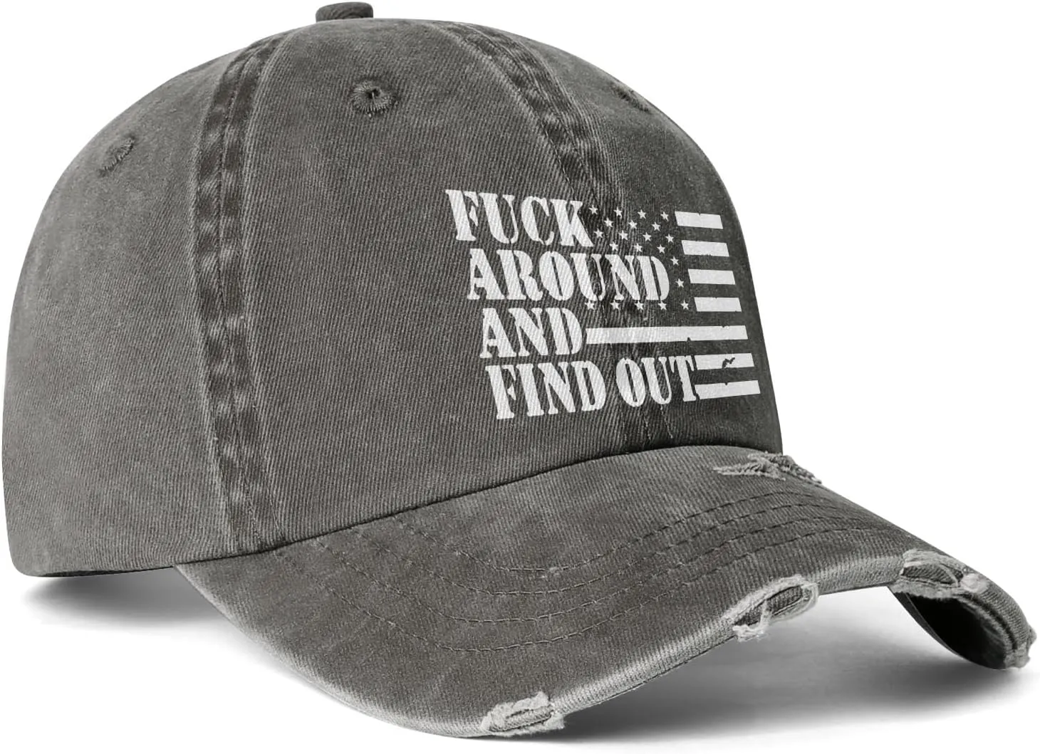Fuck Around and Find Out Hat Fuck Around and Find Out Cap Mesh Baseball Cap Golf Hat Funny