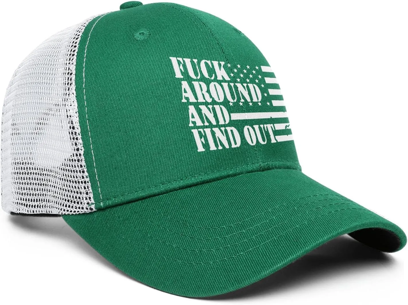 Fuck Around and Find Out Hat Fuck Around and Find Out Cap Mesh Baseball Cap Golf Hat Funny