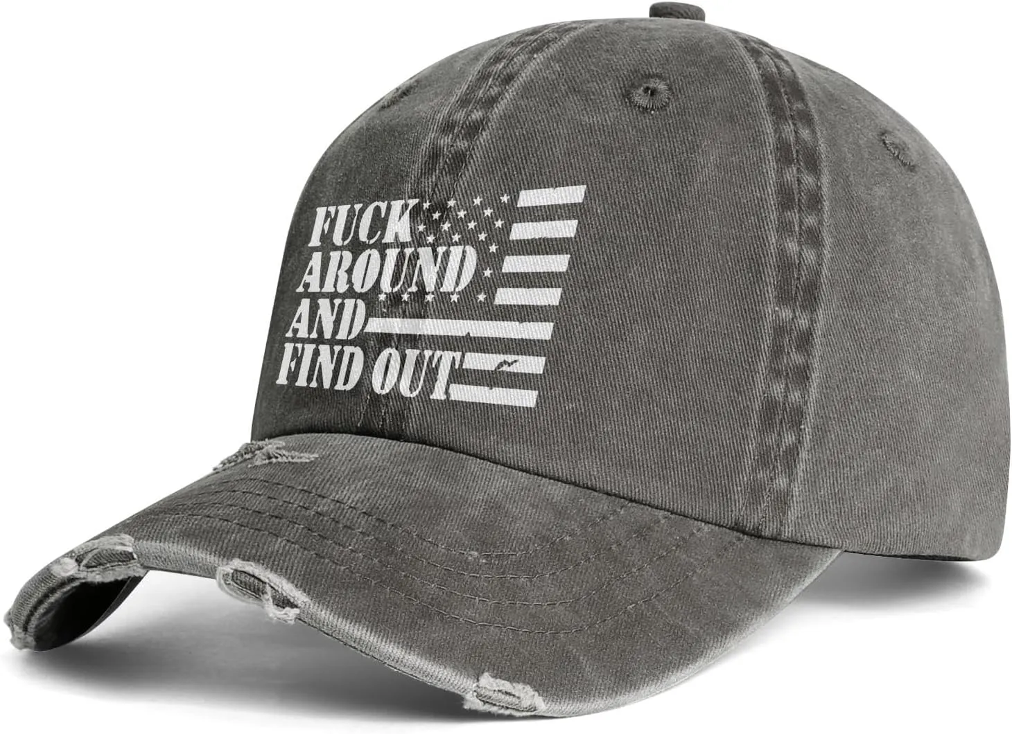 Fuck Around and Find Out Hat Fuck Around and Find Out Cap Mesh Baseball Cap Golf Hat Funny