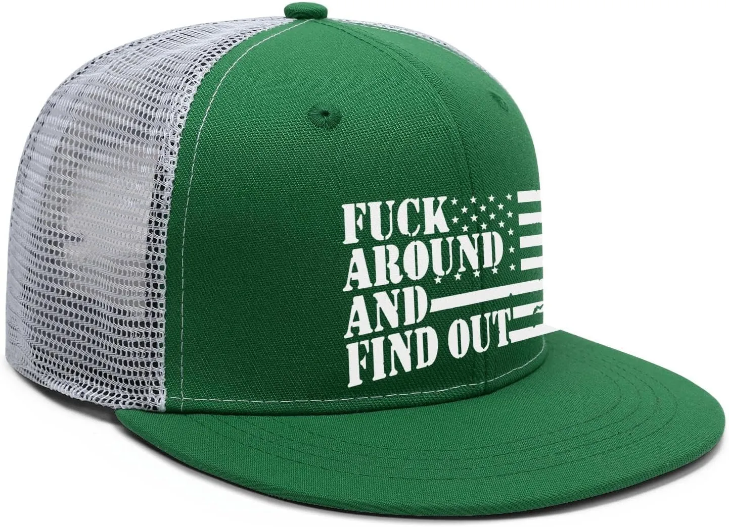 Fuck Around and Find Out Hat Fuck Around and Find Out Cap Mesh Baseball Cap Golf Hat Funny