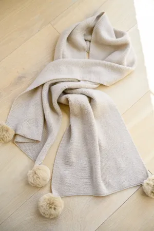 Fuzzy Comfort Pom Pom Scarf