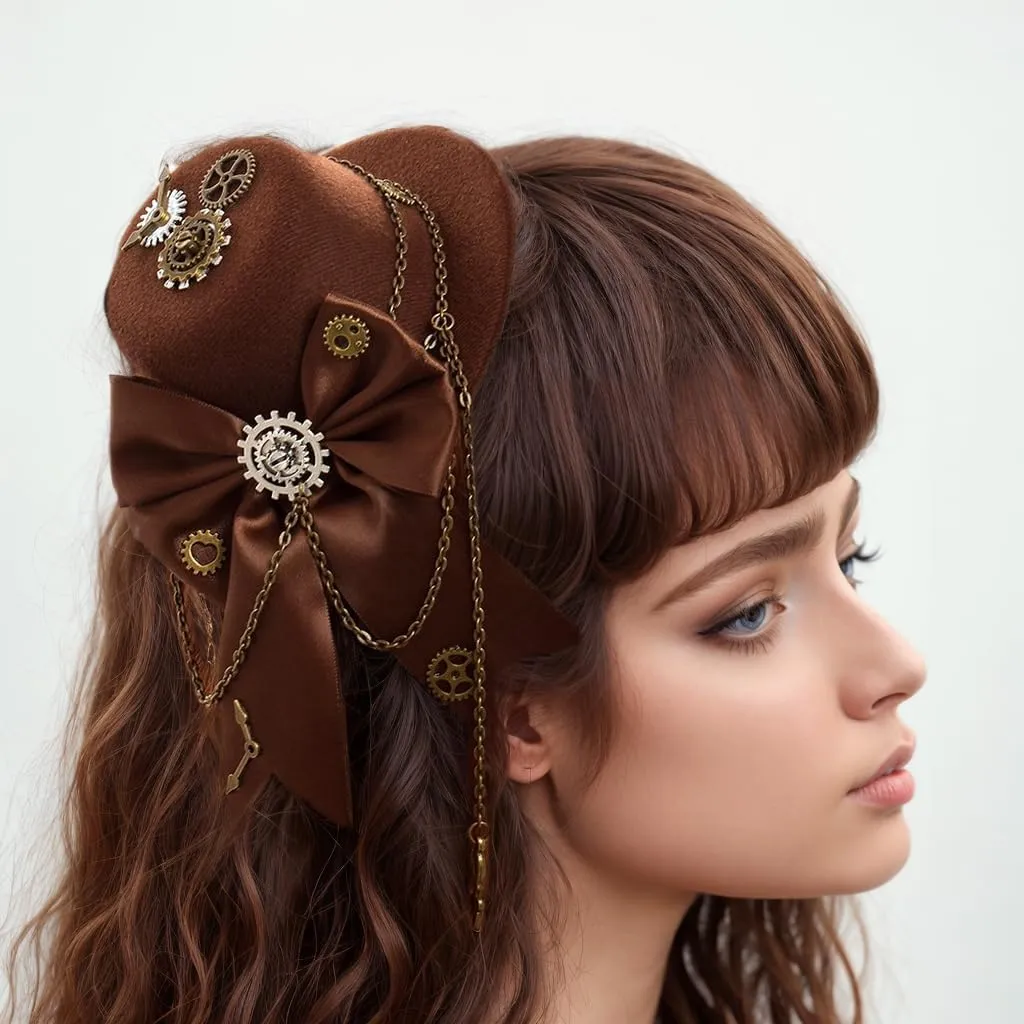 GRACEART Steampunk Mini Top Hat for Women Headwear Costume Accessories