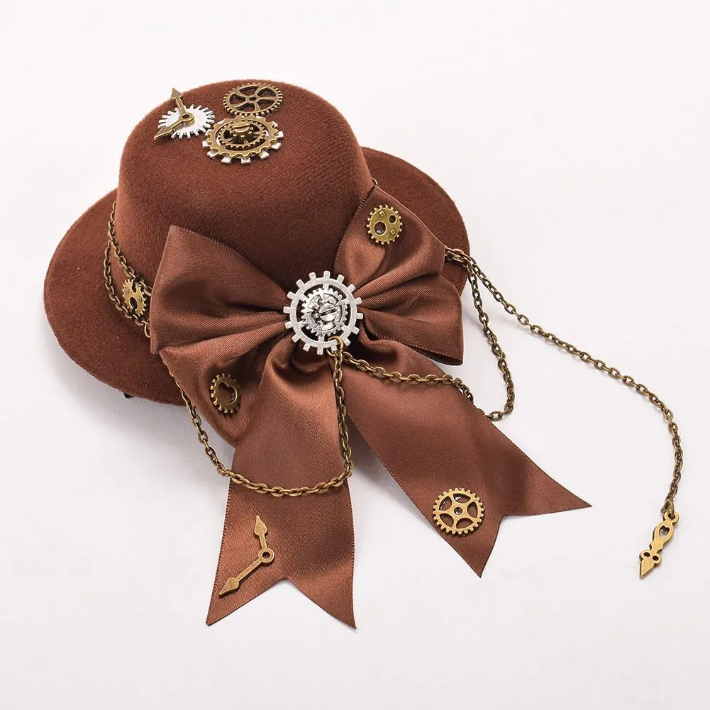 GRACEART Steampunk Mini Top Hat for Women Headwear Costume Accessories