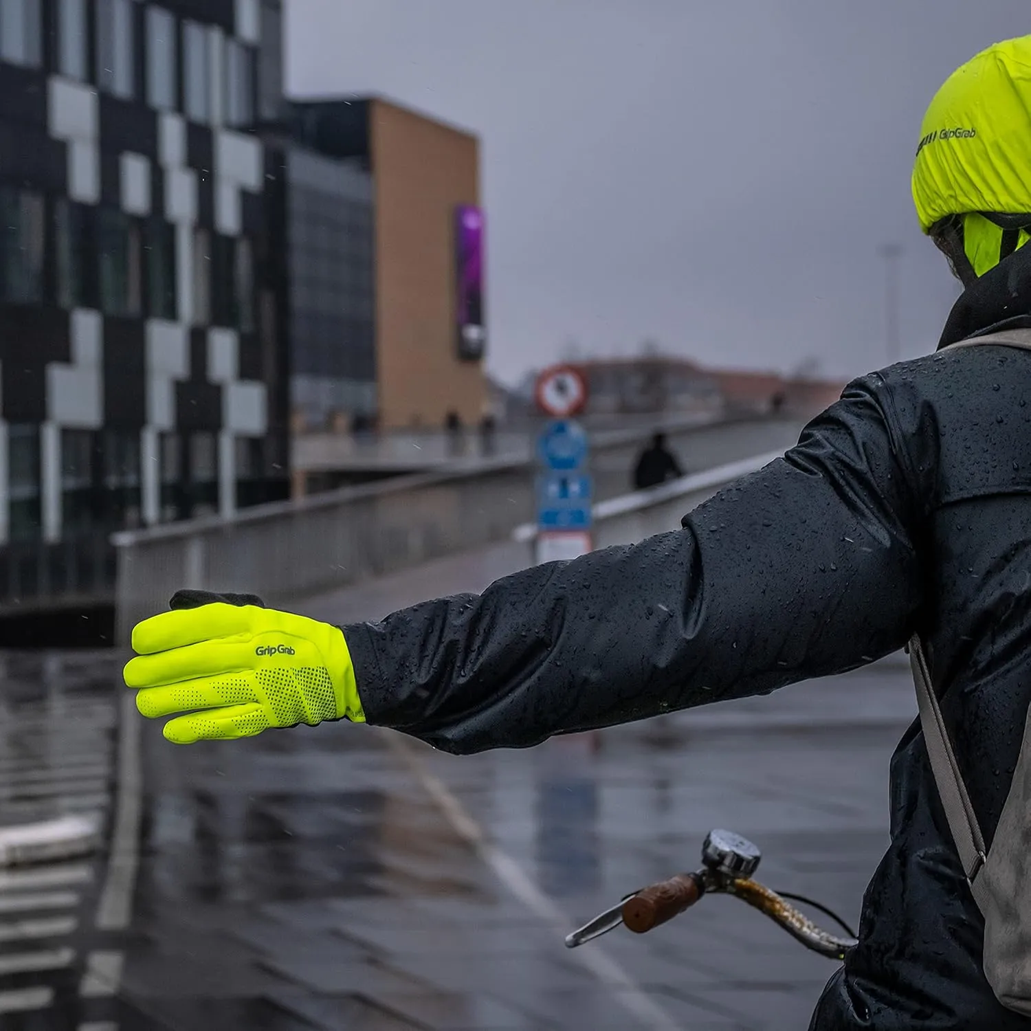 GripGrab Ride Waterproof Thermal Padded Cycling Gloves - Fleece Lined, Windproof, Winter Bike Gloves
