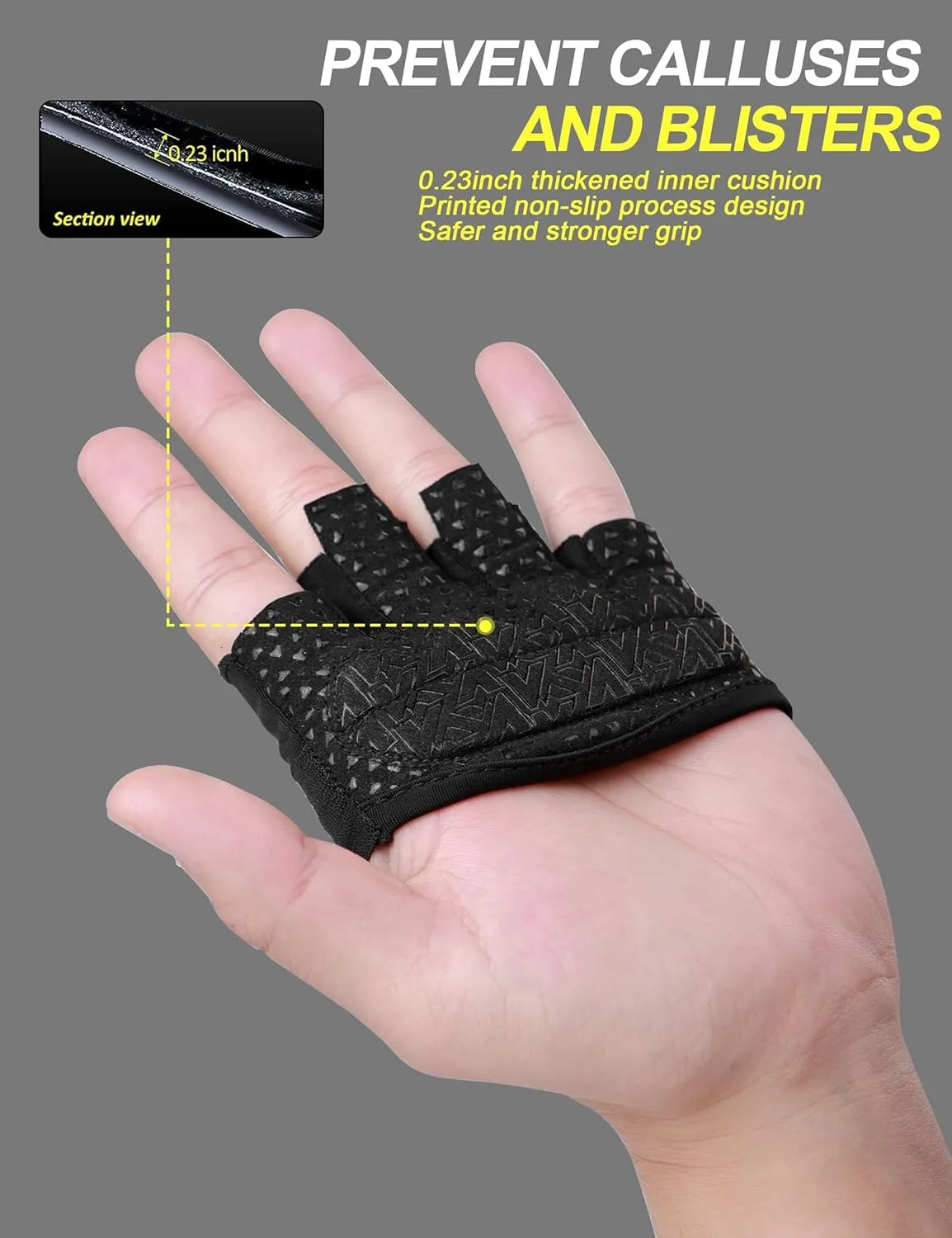 KUTOOK Weight Lifting Gloves for Women Gym Workout Gloves with Palm Protection & Extra Grip Breathable Exercise Gloves for Men Fitness