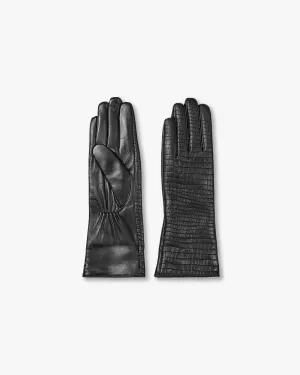 Leather Croco Imitation Gloves