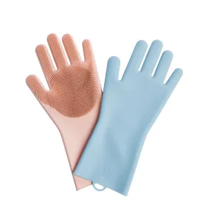 Magic Silicone Cleaning & Heat Insulation Gloves for Kitchen, Pot, Pan, Oven, and Cooking