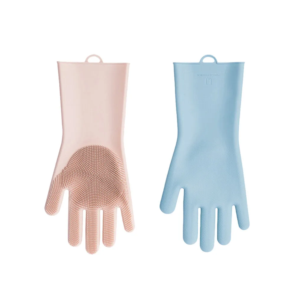 Magic Silicone Cleaning & Heat Insulation Gloves for Kitchen, Pot, Pan, Oven, and Cooking